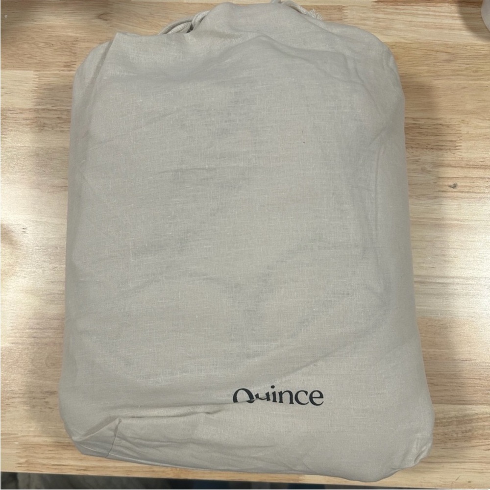 King/California King Quince Linen Duvet Cover - Picture 6 of 9